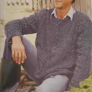 Beach Club Mans Sweater Pattern