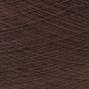 1/40 Cotton dark brown - approx. 1.2 per cone